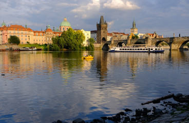 The old town and the Charles Bridge in Prague