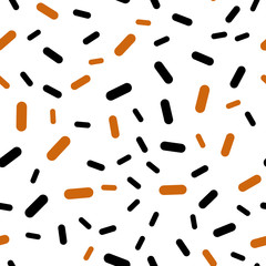 Light Orange vector seamless cover with stright stripes.