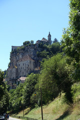 Fototapeta na wymiar View of church in the village of Rocamadour