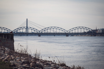 Riga city panorama in autumn