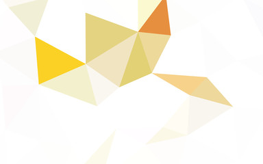 Fototapeta premium Dark Red, Yellow vector shining triangular layout.