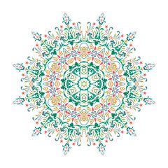 Mandala, Vector Mandala, floral mandala, flower mandala, oriental mandala, coloring mandala. Oriental pattern, vector illustration. Islam, Arabic, Indian, turkish, pakistan, chinese, ottoman motifs