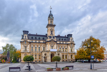 Fototapeta na wymiar Neo-renaissance Town Hall in Nowy-Sacz, Poland