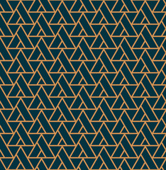 Vector seamless pattern. Modern stylish abstract texture. Repeating geometric tiles from striped elements