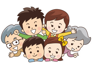 仲良し6人家族