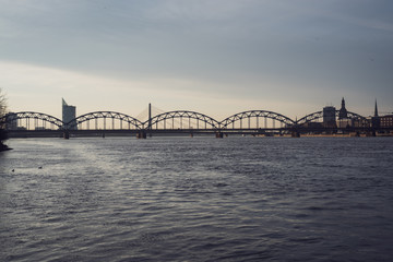 Riga city panorama in autumn