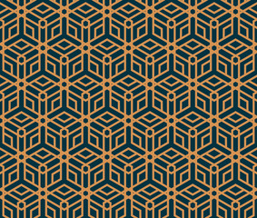 Vector seamless pattern. Modern stylish abstract texture. Repeating geometric tiles from striped elements