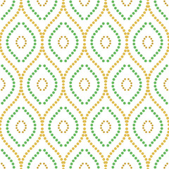 Seamless colored dotted ornament. Modern background. Geometric modern pattern