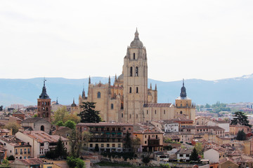 Fototapeta na wymiar Cathedral de Segovia, Spain
