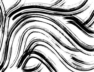 White and black grunge pattern. Background. Brush. Vector. - 215662121