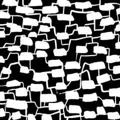 White and black grunge pattern. Background. Brush. Vector.