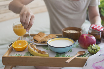 Breakfast in the bed