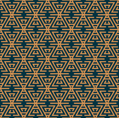 Vector seamless pattern. Modern stylish abstract texture. Repeating geometric tiles from striped elements