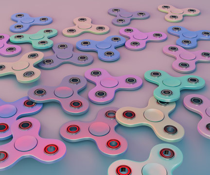 Spiner fidget finger spinner stress, anxiety relief toy 3d