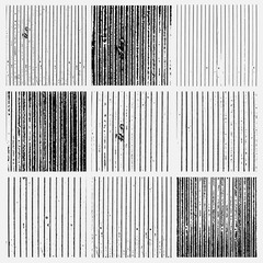 Collection of grunge textures. Vector illustration