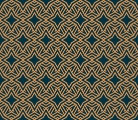 Vector seamless pattern. Modern stylish abstract texture. Repeating geometric tiles from striped elements