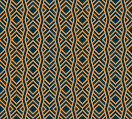 Vector seamless pattern. Modern stylish abstract texture. Repeating geometric tiles from striped elements