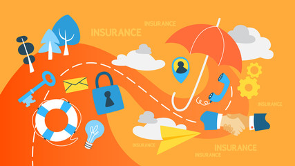 Insurance concept illustration