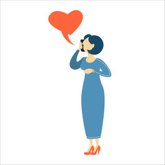 Woman talking on the mobile phone