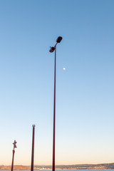 street lamp against the sky