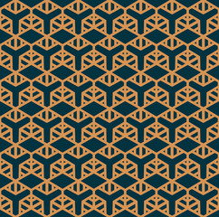 Vector seamless pattern. Modern stylish abstract texture. Repeating geometric tiles from striped elements
