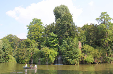 Lac du parc de l'Orangerie à Strasbourg Alsace France