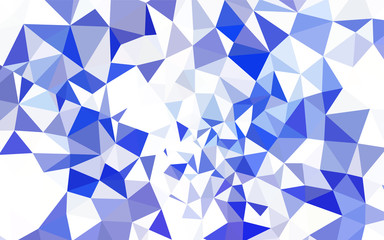 Naklejka na ściany i meble Dark BLUE vector triangle mosaic template.