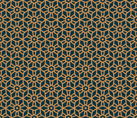 Vector seamless pattern. Modern stylish abstract texture. Repeating geometric tiles from striped elements