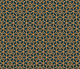 Vector seamless pattern. Modern stylish abstract texture. Repeating geometric tiles from striped elements