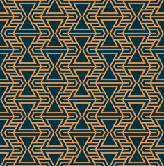 Vector seamless pattern. Modern stylish abstract texture. Repeating geometric tiles from striped elements