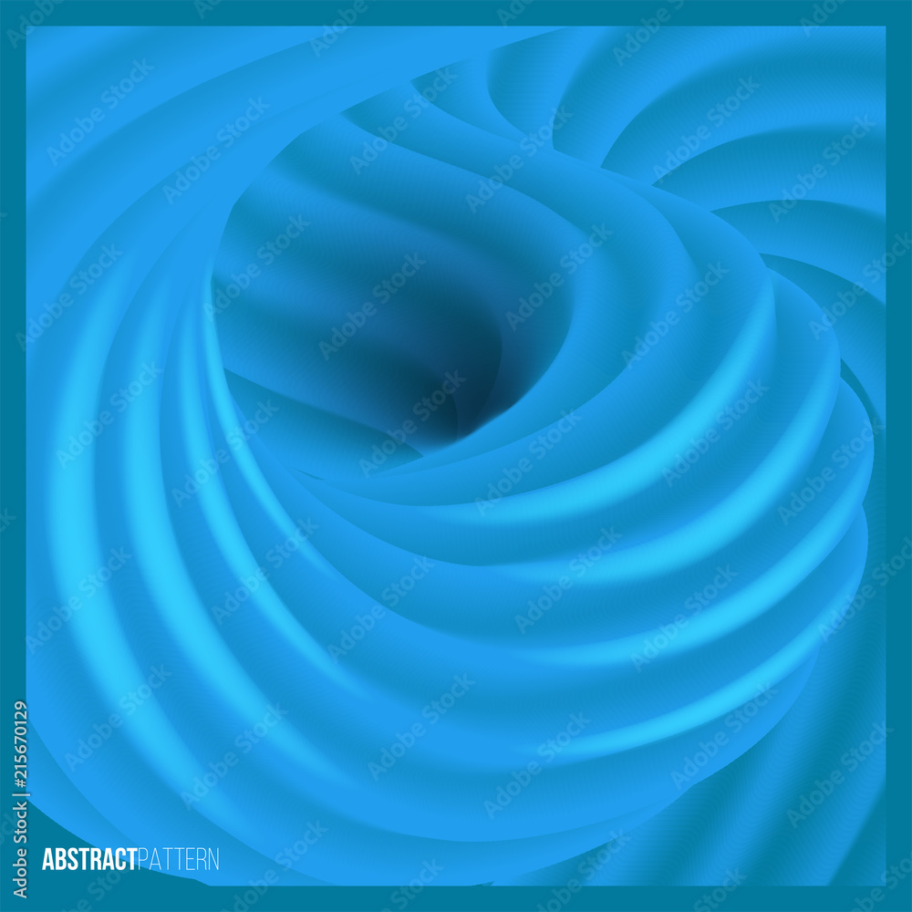 Poster blue wave abstract pattern. vector design element.