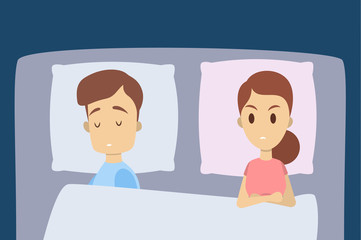 Couple with problems in relationship