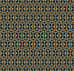 Vector seamless pattern. Modern stylish abstract texture. Repeating geometric tiles from striped elements