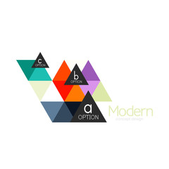 Triangle shape design abstract business logo icon design. Company logotype branding emblem idea