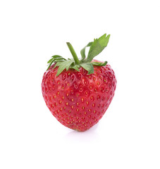 closeup strawberry isolated on white background