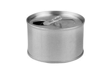 tincan isolated on white background - clipping paths