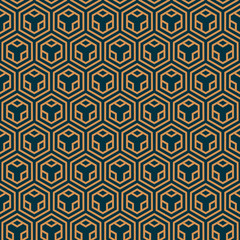 Vector seamless pattern. Modern stylish abstract texture. Repeating geometric tiles from striped elements