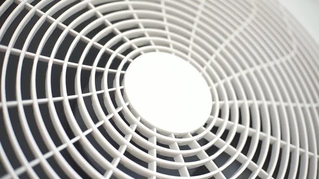 Close Up Video Of An Air Conditioner Fan