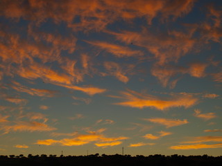 atardecer multicolor