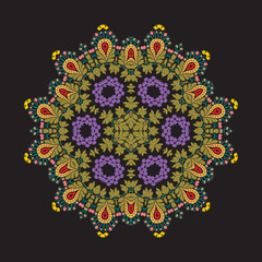 Mandala, Vector Mandala, floral mandala, flower mandala, oriental mandala, coloring mandala. Oriental pattern, vector illustration. Islam, Arabic, Indian, turkish, pakistan, chinese, ottoman motifs