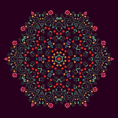 Mandala, Vector Mandala, floral mandala, flower mandala, oriental mandala, coloring mandala. Oriental pattern, vector illustration. Islam, Arabic, Indian, turkish, pakistan, chinese, ottoman motifs