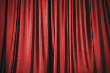 Red stage curtain background