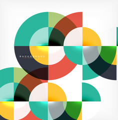 Obraz premium Projekt streszczenie tło minimalne koło, wielobarwny szablon dla biznesu lub prezentacji technologii lub układ okładki broszury internetowej, tapeta