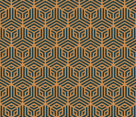 Vector seamless pattern. Modern stylish abstract texture. Repeating geometric tiles from striped elements