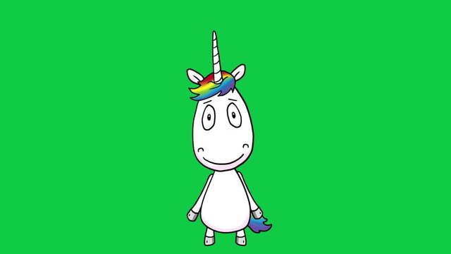 Einhorn springt