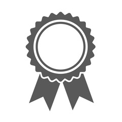 Ribbons award isolated on white background