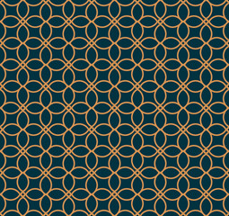 Vector seamless pattern. Modern stylish abstract texture. Repeating geometric tiles from striped elements
