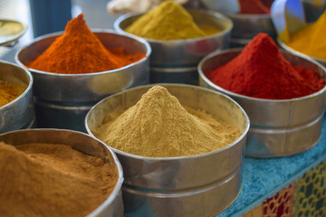 Moroccan spices in assortment