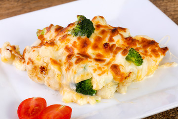 Cabbage with cheese
