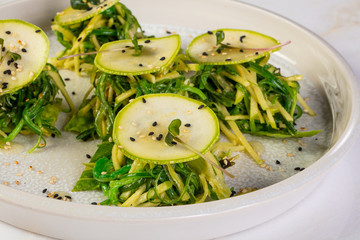 Zucchini with apple
